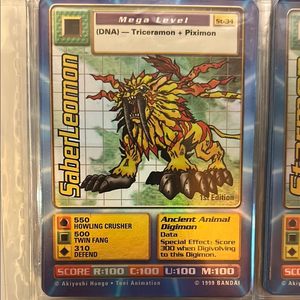 SaberLeomon Digimon Card